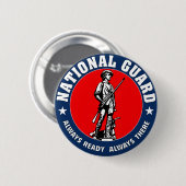 軍隊の国家警備隊の軍隊のロゴ 缶バッジ (正面&裏面)