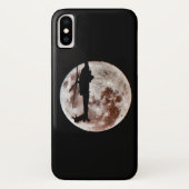 軍隊の夜の月に対するヘリコプター Case-Mate iPhoneケース (裏面)