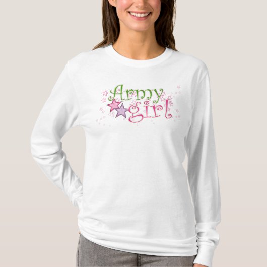 軍隊の女の子 Tシャツ (正面)