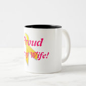 軍隊の妻のコーヒーカップ ツートーンマグカップ (正面右)