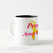 軍隊の妻のコーヒーカップ ツートーンマグカップ (正面左)