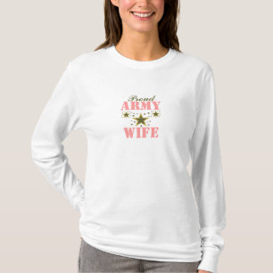 軍隊の妻のワイシャツ Tシャツ