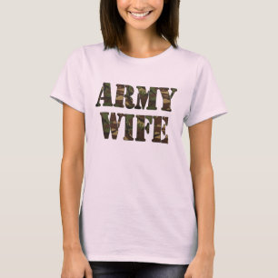 軍隊の妻の女性ベビードール Tシャツ