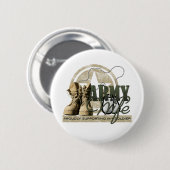 軍隊の妻-得意気に私の兵士を支えること 缶バッジ (正面&裏面)