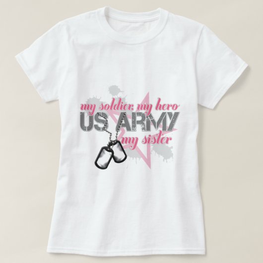 軍隊の姉妹の星 Tシャツ (デザイン正面)