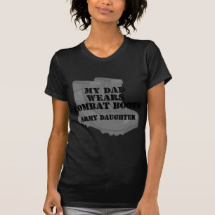 軍隊の娘のパパの戦闘用ブーツ Tシャツ