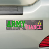 軍隊の婚約者 バンパーステッカー (車上)