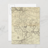 軍隊の州地統一された図 ポストカード (正面/裏面)