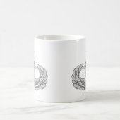 軍隊の年長のジャンプの翼 コーヒーマグカップ (中央)