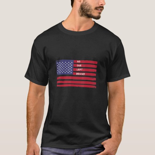軍隊の後ろ離れに誰も Tシャツ (正面)