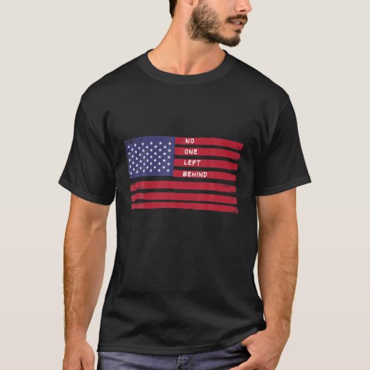 軍隊の後ろ離れに誰も Tシャツ (正面)