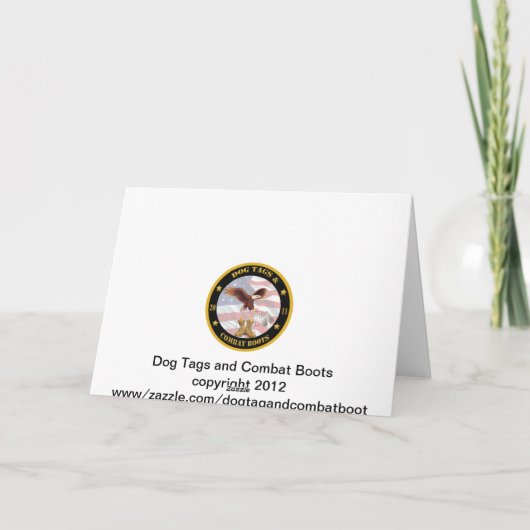 軍隊の新しい自宅住所カード 案内状 (裏面)