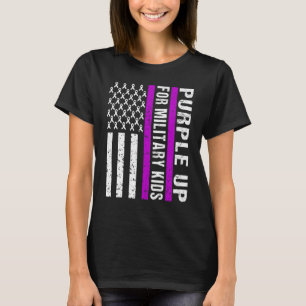 軍隊の月は紫色の軍隊 Tシャツ
