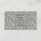 軍隊の森の迷彩の背景を明るくする 名刺 (裏面)