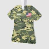 軍隊の森林カムフラージュ オーナメント (正面)