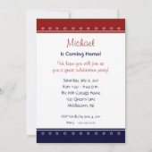 軍隊の歓迎された家のパーソナライズな一流の招待 招待状 (裏面)