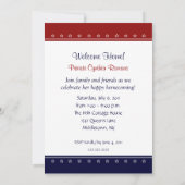 軍隊の歓迎された家のパーティーのパーソナライズな招待 招待状 (裏面)