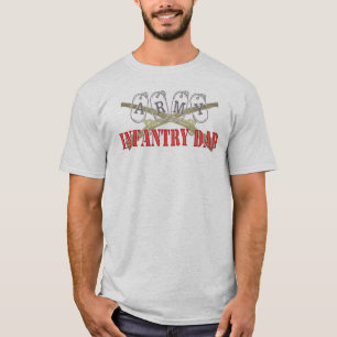 軍隊の歩兵のパパ Tシャツ