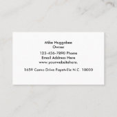 軍隊の残り店 名刺 (裏面)