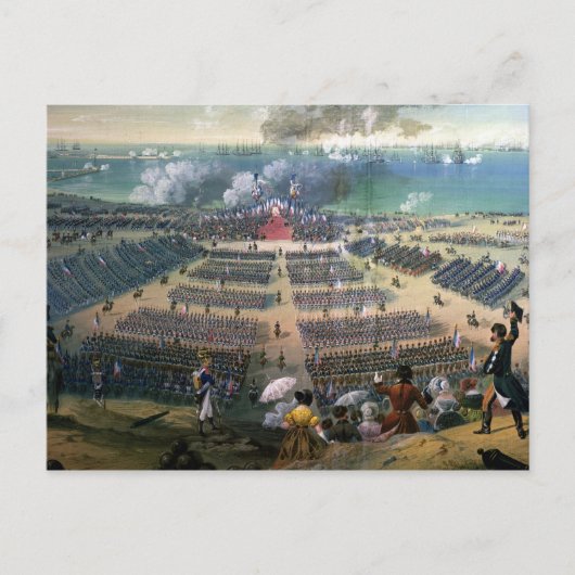 軍隊の点検 ポストカード (正面)