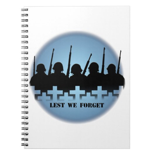 軍隊の献上品ノートが我々の本を忘れ避ける ノートブック (正面)