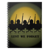 軍隊の献上品ノートが我々の本を忘れ避ける ノートブック (正面)