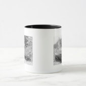 軍隊の男が列に並ぶ乗馬写真 マグカップ (中央)