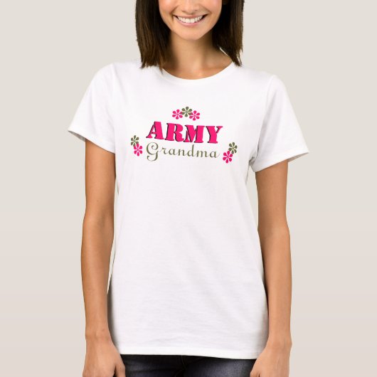軍隊の祖母のワイシャツ Tシャツ (正面)