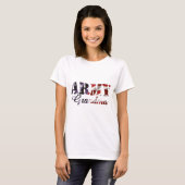 軍隊の祖母の米国旗 Tシャツ (正面フル)