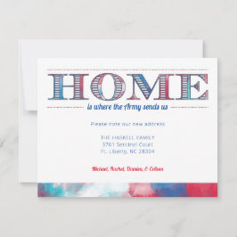 軍隊の移動の告知 ノートカード