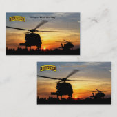 軍隊の空輸のレーンジャーの退役軍人の獣医 名刺 (正面/裏面)