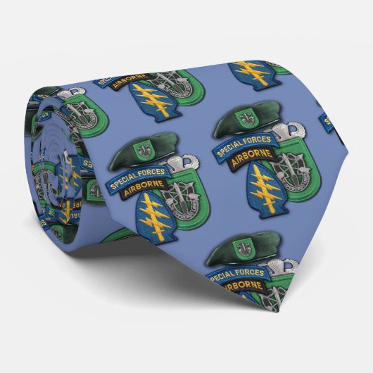 軍隊の第10特殊部隊の緑色のベレー帽の退役軍人 ネクタイ (ロール)