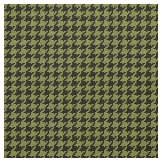 軍隊の緑および黒く千鳥格子ので幾何学的なパターン ファブリック (見本)