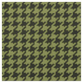 軍隊の緑および黒く千鳥格子ので幾何学的なパターン ファブリック (クローズアップ)