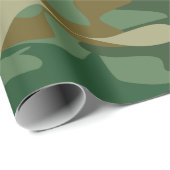 軍隊の緑のカムフラージュの誕生日の包装紙 ラッピングペーパー (ロールコーナー)