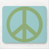 軍隊の緑のピースサインプロダクト マウスパッド (正面)