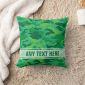 軍隊の緑の迷彩柄のカムフラージュ#3の枕枕 クッション (ブランケット)