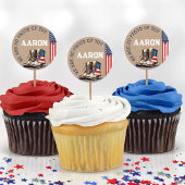 軍隊の起動素朴フラグの遠くにパーティー選択 ラウンドシール