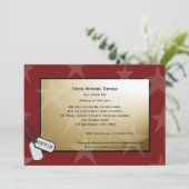 軍隊の遠くにパーティー金ゴールドと赤 招待状 (スタンド正面)