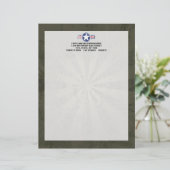 軍隊の飛行隊のヴィンテージ レターヘッド (スタンド正面)