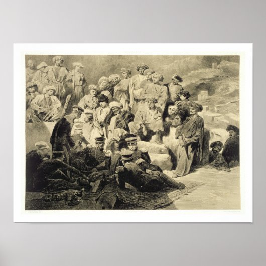 軍隊の食事の遺跡でスーク，ダゲスタン， pl ポスター (正面)