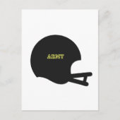 軍隊の黒騎士のヴィンテージのフットボール用ヘルメットのロゴ ポストカード (正面)