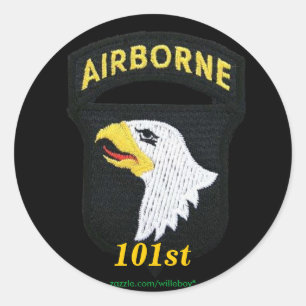 軍隊の101st空挺師団の退役軍人の獣医のステッカー ラウンドシール