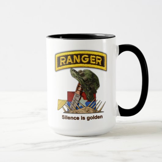 軍隊のFort Benning第75レーンジャー連隊のレーンジャー マグカップ (右)