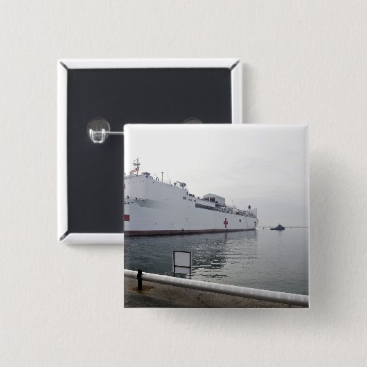 軍隊のSealift Command病院船 缶バッジ (正面&裏面)