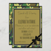 軍隊はパーティーを離れて送ります 招待状 (正面/裏面)