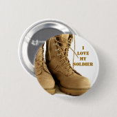 軍隊はピンを追い出します 缶バッジ (正面&裏面)