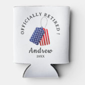 軍隊または陸軍の退職パーティー 缶クーラー (正面)