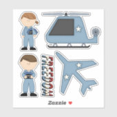 軍隊をテーマにしたエアフォースシール シール (シート)