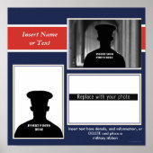 軍隊をテーマにしたフォトコラージュ ポスター (正面)